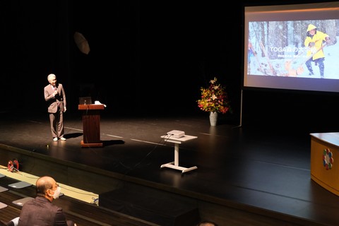 林業の担い手育成を目指す「TOGA森の大学校」の開校記念式典の画像