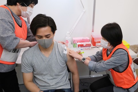 新型コロナワクチン集団接種の訓練を実施しましたの画像