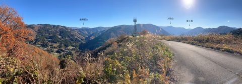 五箇山の眺望点　上松尾の画像