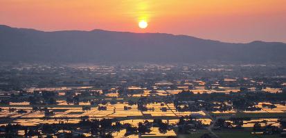 南砺市の散居景観