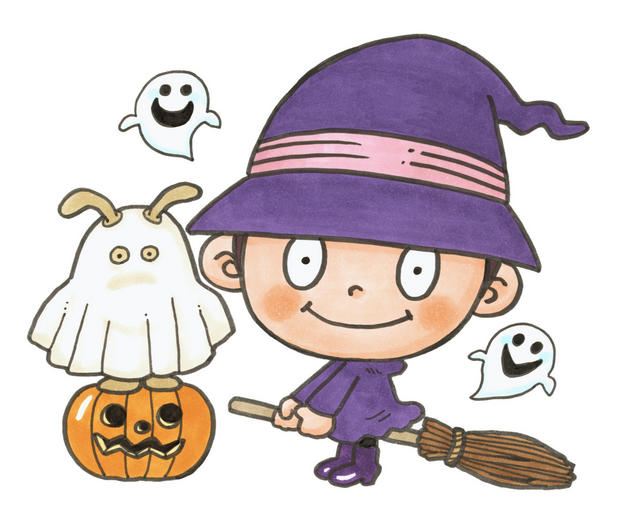 なんとみらいちゃん（ハロウィーンバージョン）のイラスト
