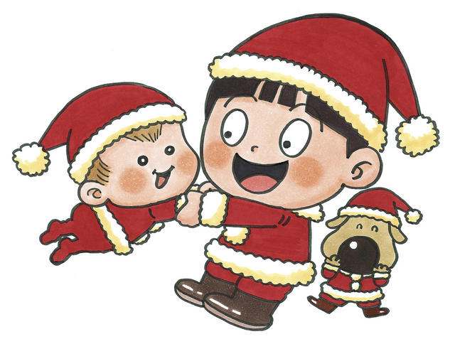 なんとみらいちゃん（クリスマスバージョン）のイラスト