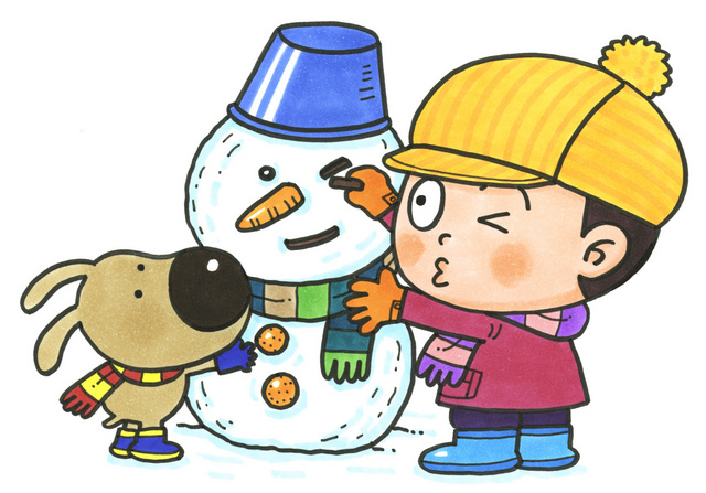 なんとみらいちゃん（雪だるまバージョン）のイラスト