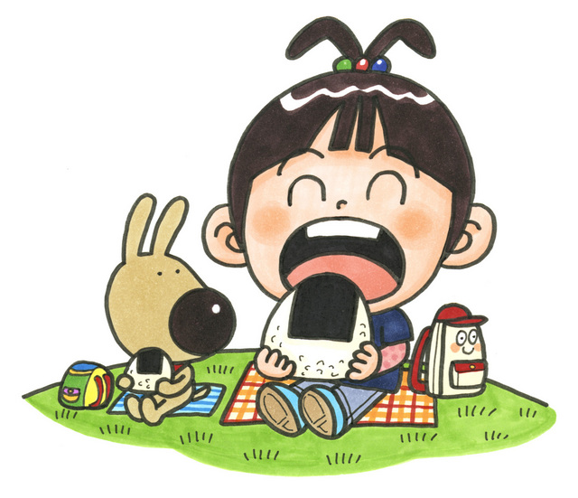 なんとみらいちゃん（食欲の秋バージョン）のイラスト