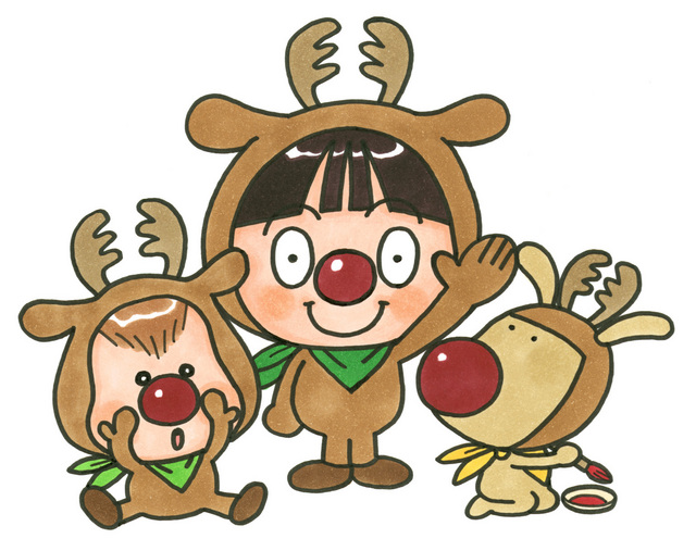 なんとみらいちゃん（クリスマスバージョン）のイラスト