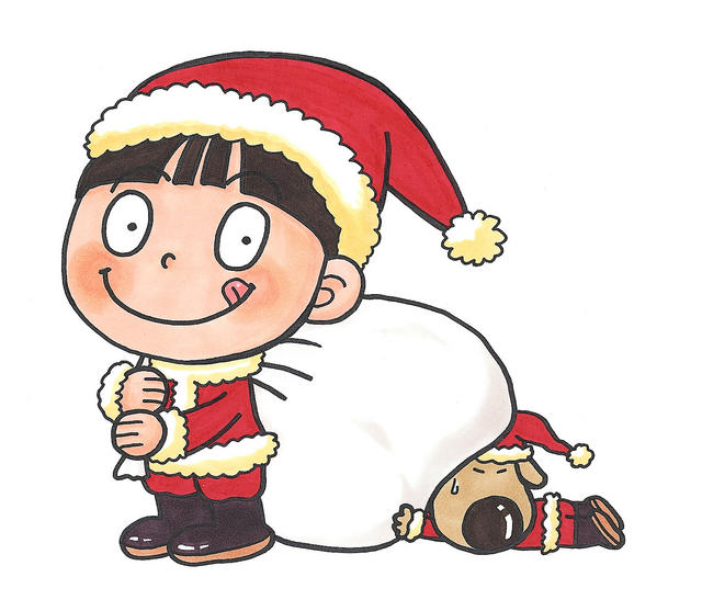 なんとみらいちゃん（クリスマスバージョン）のイラスト