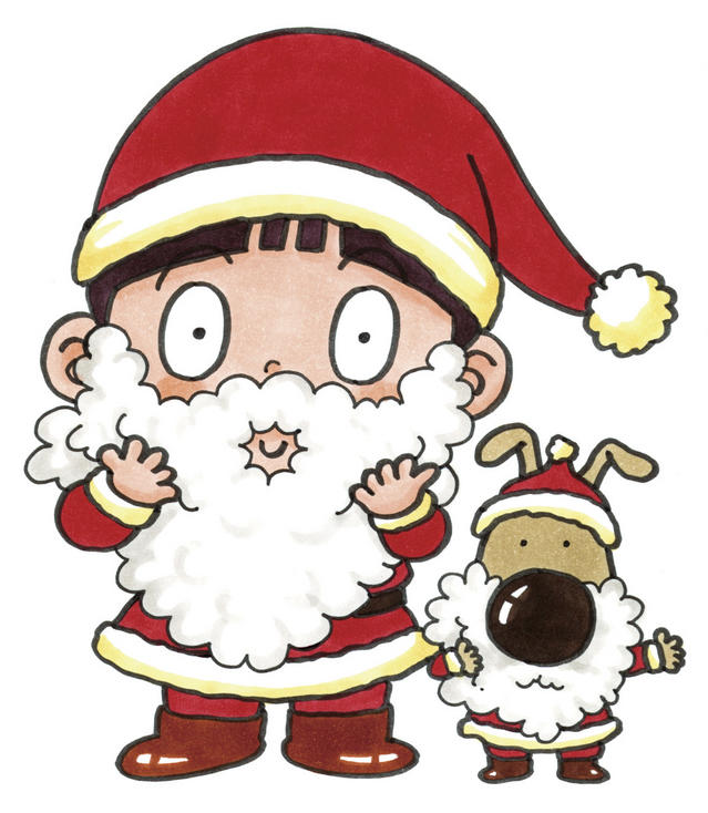 なんとみらいちゃん（クリスマスバージョン）のイラスト