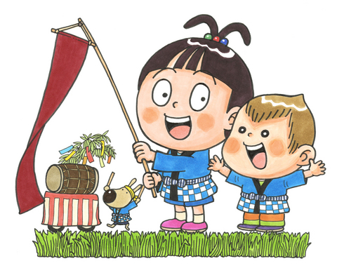 なんとみらいちゃん（ねつおくりバージョン）のイラスト