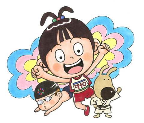 なんとみらいちゃん（がんばれニッポン！リオ五輪バージョン）のイラスト