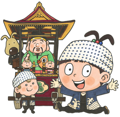 なんとみらいちゃん（城端曳山祭バージョン）のイラスト