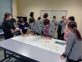 実際にホワイトボードに記入し把握